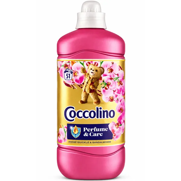 Кондиціонер для білизни Coccolino Honeysuckle & Sandalwood, 1.275 л (51 прань)