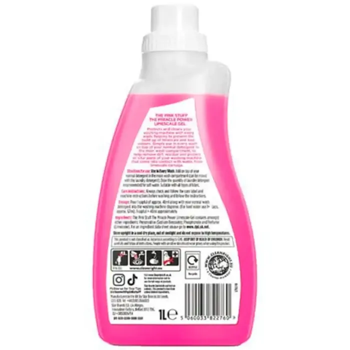 Гель від накипу для пральної машини The Pink Stuff, 1 л