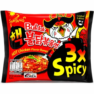 Гостра корейська локшина Samyang Buldak 3X Spicy Hot Chicken, 140 г