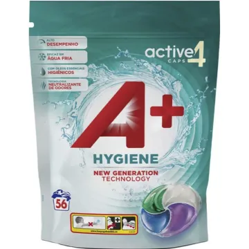 Капсули для прання універсальні A+ Hygiene 4in1, 56 шт