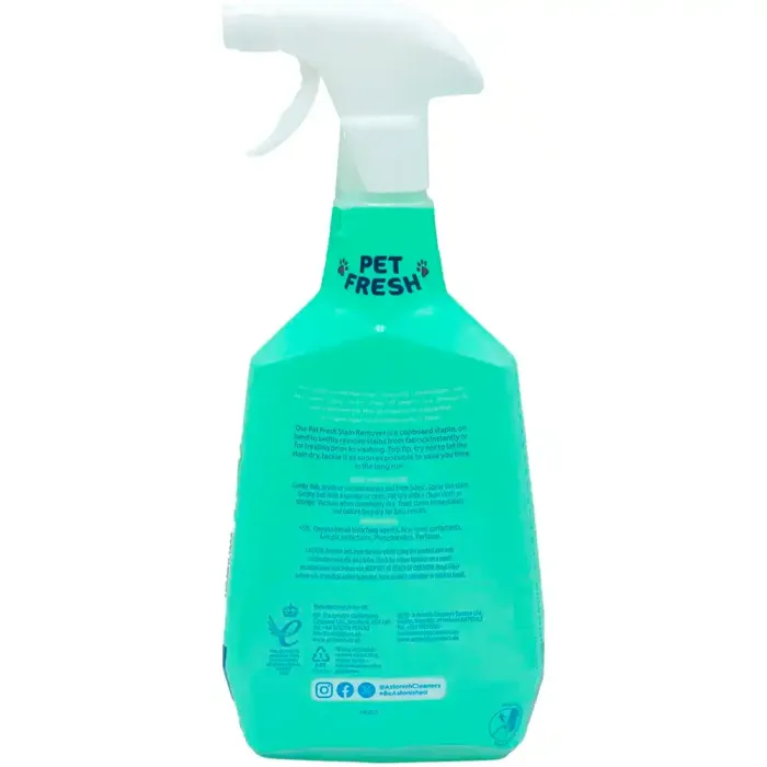 Засіб для видалення плям від домашніх тварин Astonish Pet Fresh, 750 мл