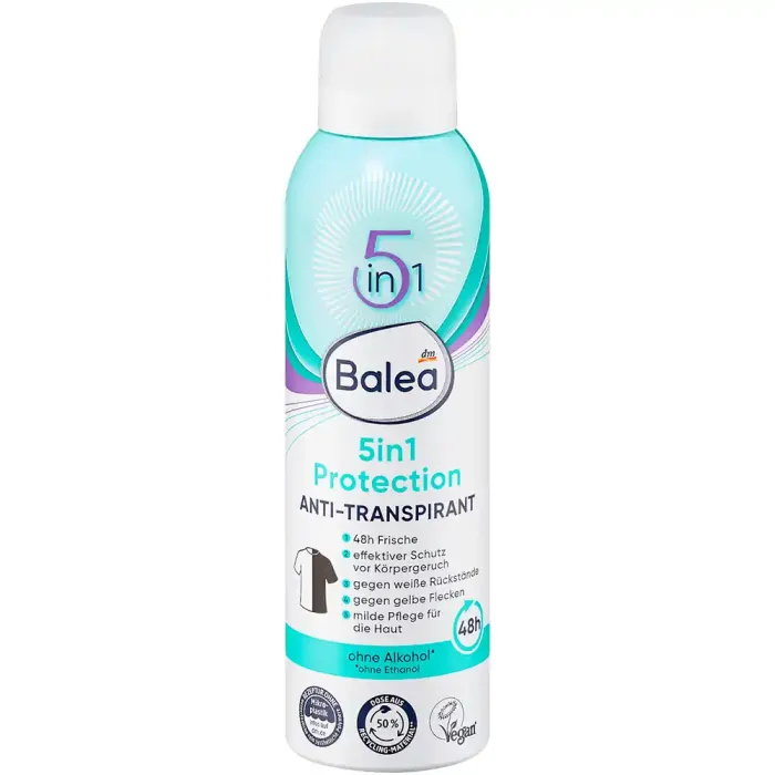 Антиперспірант аерозольний Balea 5in1 Protection, 200 мл