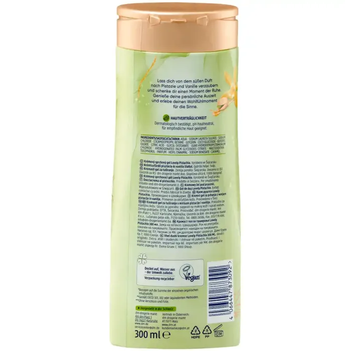 Гель для душа Balea Cremedusche Lovely Pistachio, 300 мл