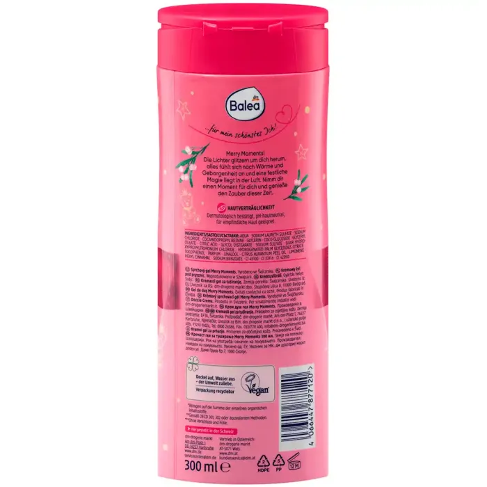 Гель для душа Balea Cremedusche Merry Moments, 300 мл