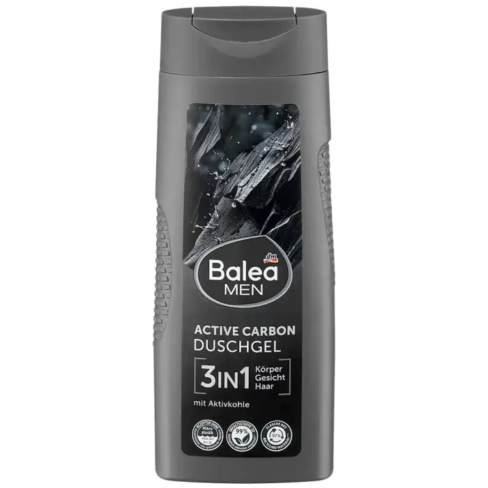 Гель для душу чоловічий Balea Men 3in1 Active Carbon, 300 мл