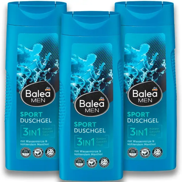 Гель для душу чоловічий Balea Men 3in1 Sport, 300 мл