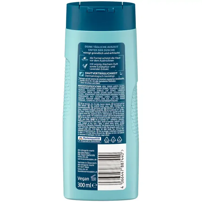 Гель для душу чоловічий Balea Men 3in1 Wild Refresh, 300 мл