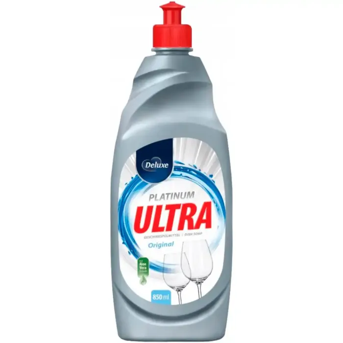 Засіб для миття посуду Deluxe Platinum Ultra Original, 850 мл 