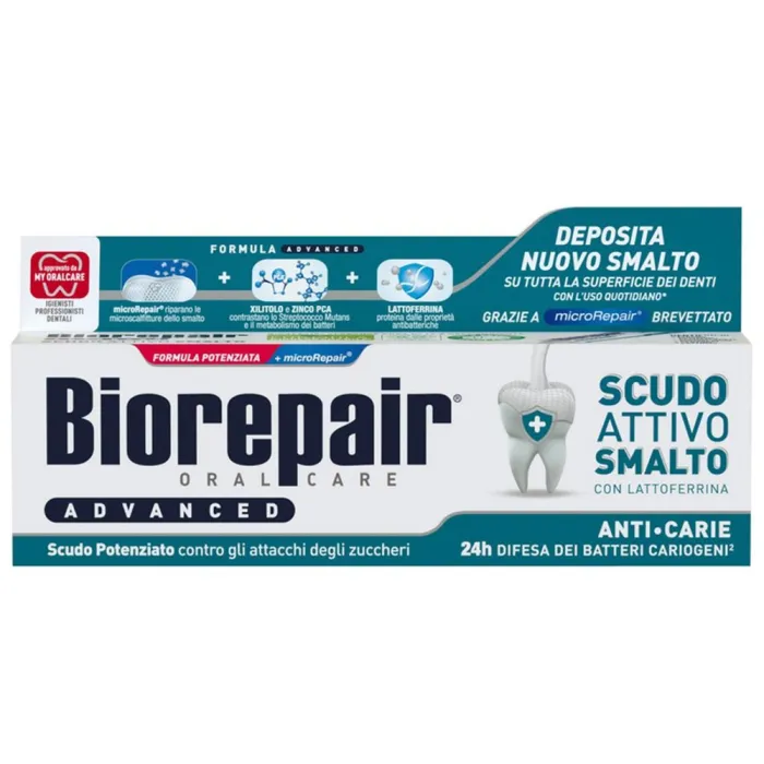 Зубна паста Biorepair Advanced Scudo Attivo Smalto, 75 мл