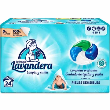 Капсули для прання дитячих речей Lavandera Pieles Sensibles, 24 шт