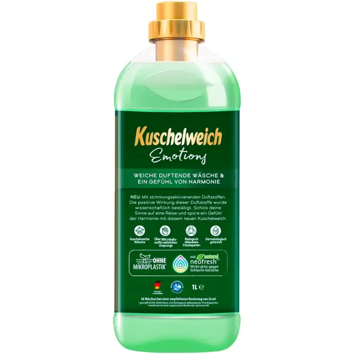 Кондиціонер для білизни Kuschelweich Emotions Harmonie, 1 л (38 прань)