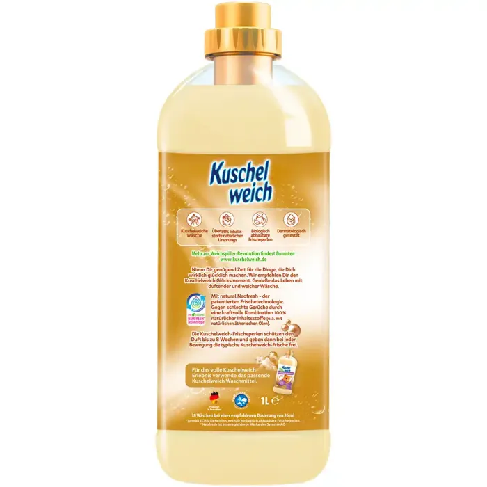 Кондиціонер для білизни Kuschelweich Glücksmoment, 1 л (38 прань)