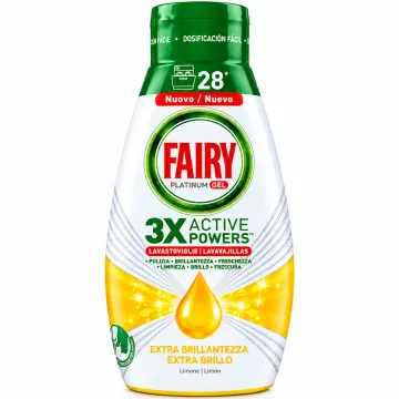 Гель для посудомийної машини Fairy Platinum Gel Extra Brillantezza Limone, 504 мл (28 циклів)