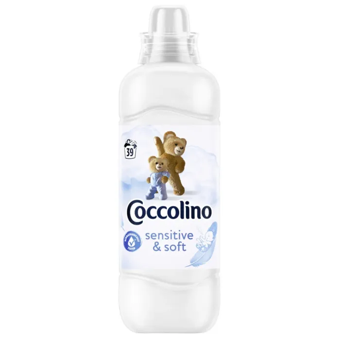 Кондиціонер для дитячої білизни Coccolino Sensitive & Soft, 975 мл (39 прань)