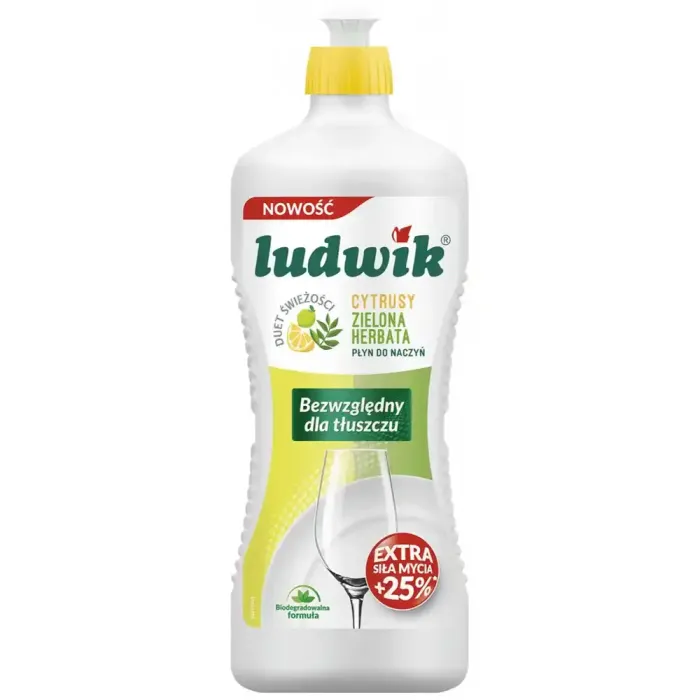 Засіб для миття посуду Ludwik Цитрус і Зелений Чай (900 мл)