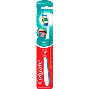 Зубна щітка середньої жорсткості Colgate 360 Whole Mouth Clean, 1 шт