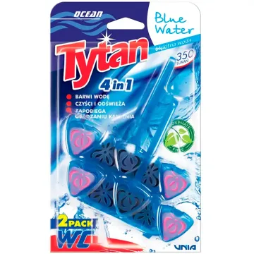 Підвісний блок для унітазу Tytan Blue Water Ocean, 2 шт х 40 г