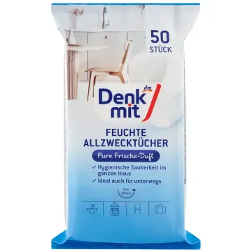 Вологі серветки для прибирання Denkmit Purer Frischeduft, 50 шт