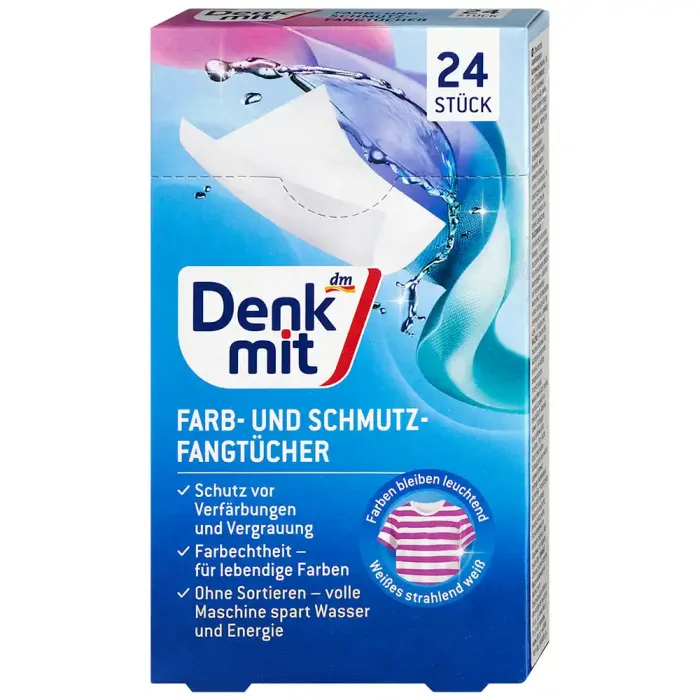 Серветки активні для захисту кольорів Denkmit, 24 шт