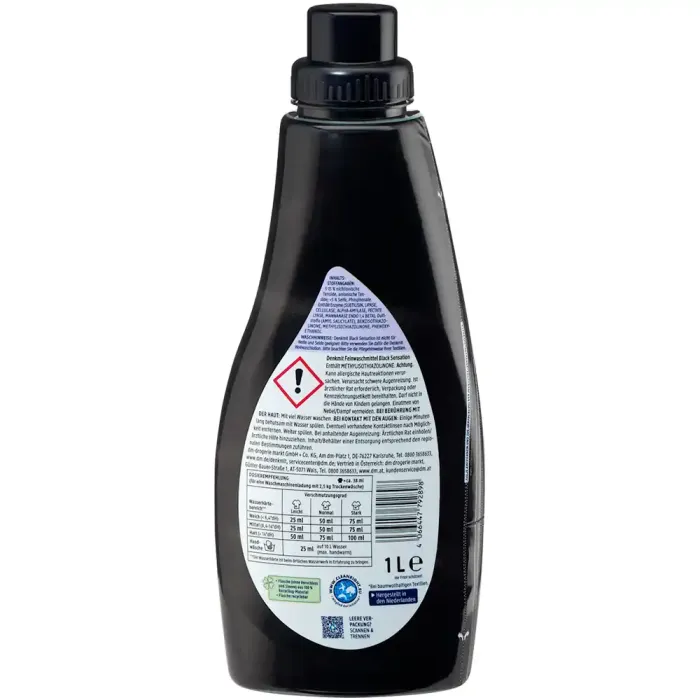 Гель для прання чорних речей Denkmit Black Sensation 1 л (40 прань)