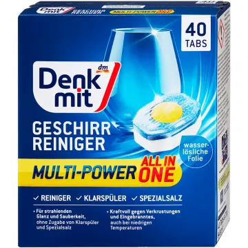 Таблетки для посудомийної машини Denkmit All in 1 Multi-Power, 40 шт