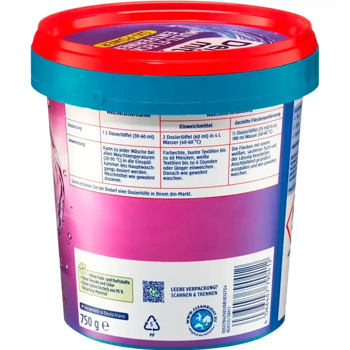 Кисневий плямовивідник Denkmit Oxi Power Multi-Flecken, 750 г