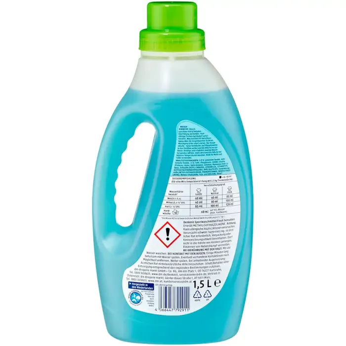 Гель для прання спортивного одягу Denkmit Fresh Sensation 1.5 л (35 прань)