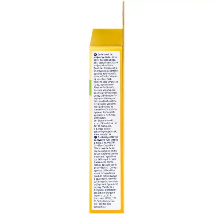 Освіжувач для посудомийної машини Denkmit Lemon & Mint (Лимон та М'ята), 2 шт