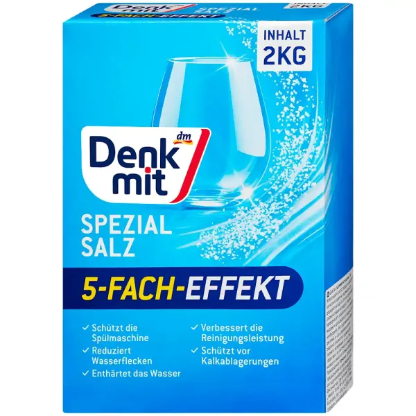 Сіль для посудомийних машин Denkmit Spezialsalz, 2 кг