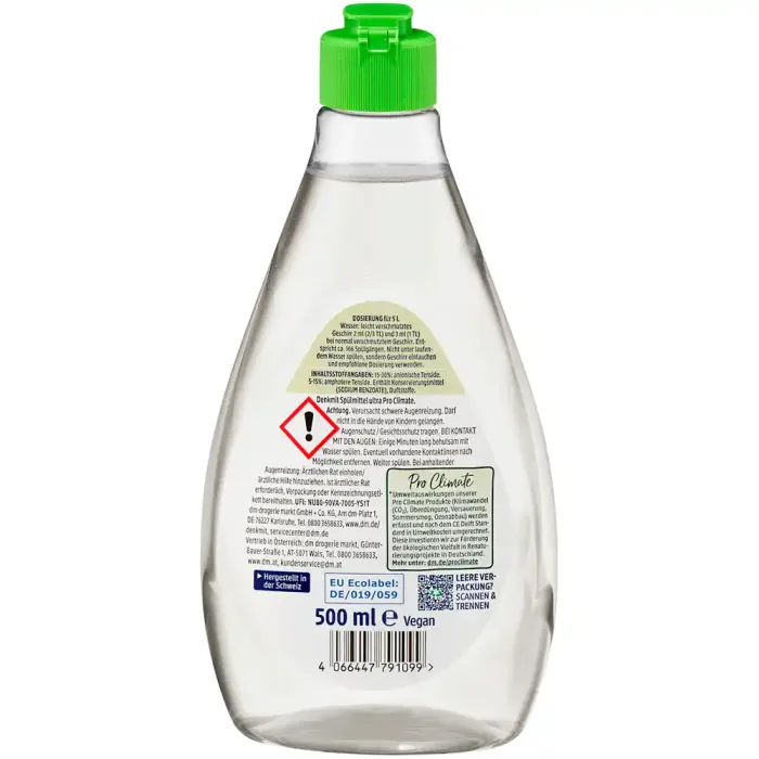 Засіб для миття посуду Denkmit Nature Pro Climate, 500 мл