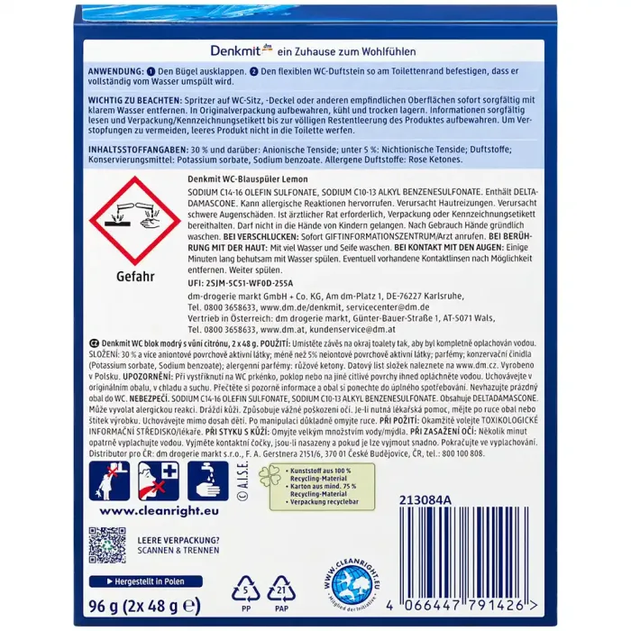 Підвісний блок для унітазу Denkmit Lemon, 2 шт