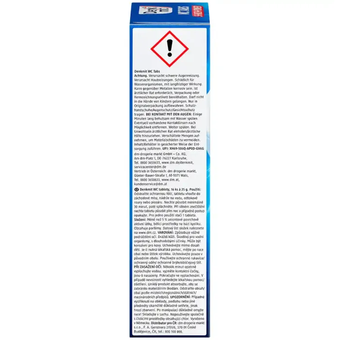 Таблетки для чищення унітазу Denkmit, 16 шт