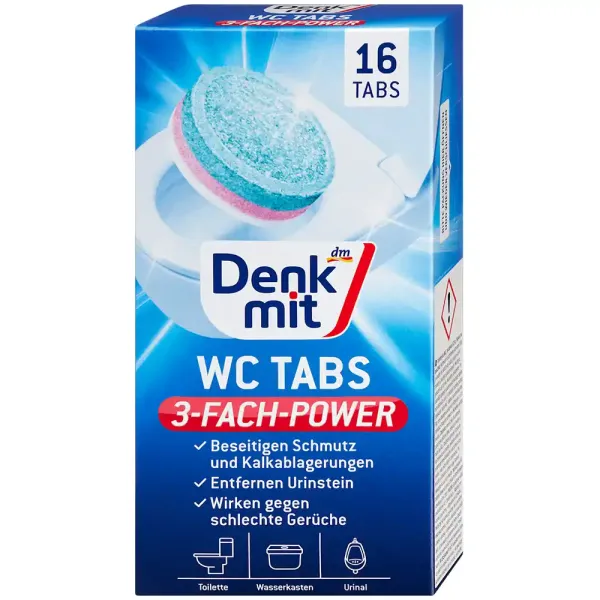 Таблетки для чищення унітазу Denkmit, 16 шт