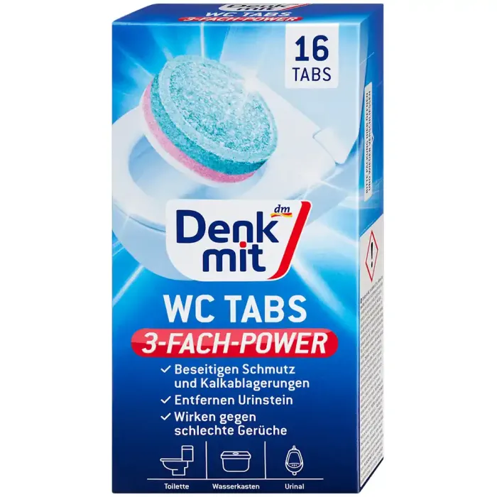 Таблетки для чищення унітазу Denkmit, 16 шт