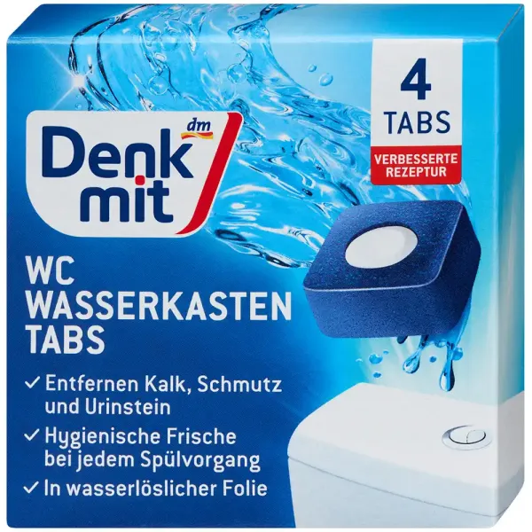 Таблетки зливного бачка унітазу Denkmit, 4 шт