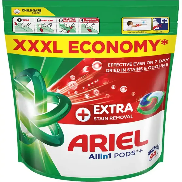 Капсули для прання Ariel Extra Stain Removal (44 шт)
