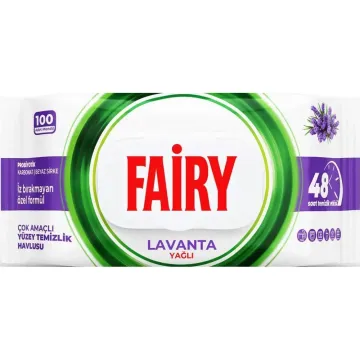 Вологі серветки для прибирання Fairy Lavanta, 100 шт