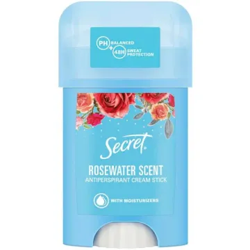 Кремовий дезодорант-антиперспірант Secret Rosewater Scent, 40 мл