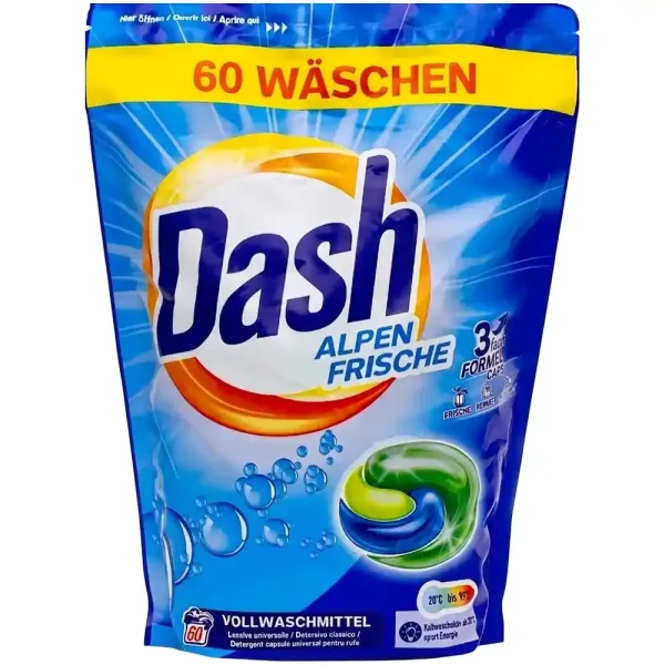 Капсули для прання Dash Alpen Frische, 60 шт
