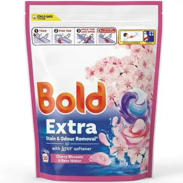 Капсули для прання універсальні Bold Extra Cherry Blossom & Rose Water, 50 шт