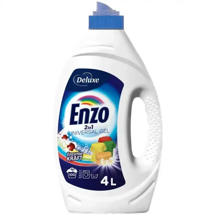 Гель для прання Enzo Deluxe Universal, 4000 мл (100 прань)