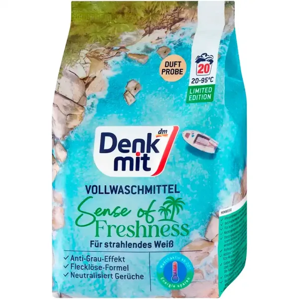 Пральний порошок для білих тканин Denkmit Sense of Freshness 1.3 кг (20 прань)