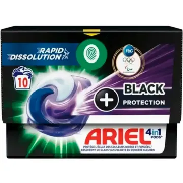 Капсули для прання чорних тканин Ariel 4in1 Black Protection, 10 шт