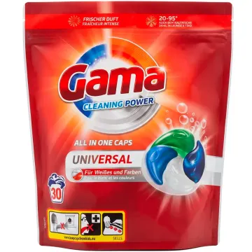 Капсули для прання універсальні Gama Cleaning Power, 30 шт