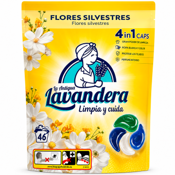 Капсули для прання універсальні Lavandera 4в1 Flores Silvestres, 46 шт