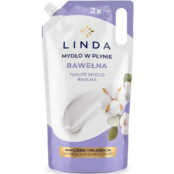 Рідке крем-мило Linda Бавовна, 1 л (запаска)