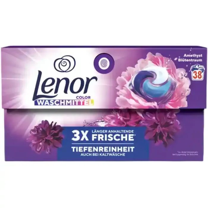 Капсули для прання кольорових речей Lenor Color Amethyst, 38 шт