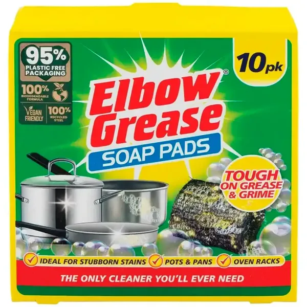 Мильні губки для посуду Elbow Grease Soap Pads, 10 шт