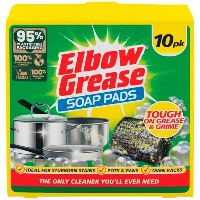 Мильні губки для посуду Elbow Grease Soap Pads, 10 шт