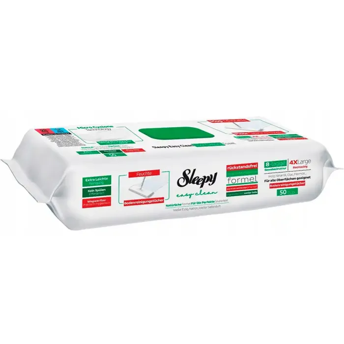 Вологі серветки для швабри Sleepy Easy Clean White Soap, 50 шт